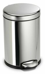 Simplehuman Kosz na śmieci okrągły pedałowy 4,5 l,