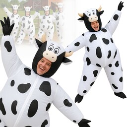 Dmuchany Kostium Krowa Łaciata Krówka Na Halloween Party