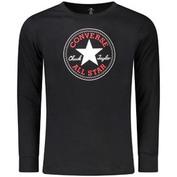 CZARNA KOSZULKA Z DŁUGIM RĘKAWEM CONVERSE DLA DZIECI