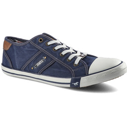 Niebieskie Trampki Mustang Męskie Lekkie Półbuty