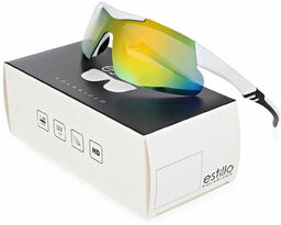ESTILLO Okulary sportowe przeciwsłoneczne z polaryzacją lustrzane EST-412A-8