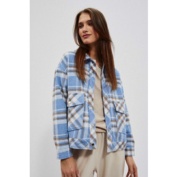 Koszulowa kurtka w kratę-XL
