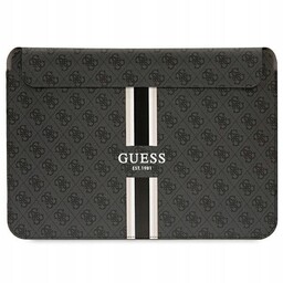 Pokrowiec do 16" Guess 4G Printed Stripes Czarny