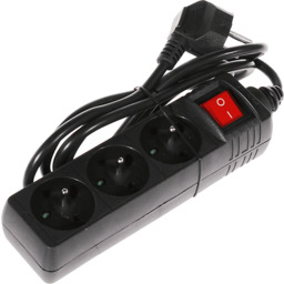 Hama Standard 3 gniazda 1,5m, czarna