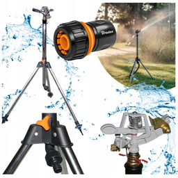 Zraszacz Metalowy Ogrodowy Pulsacyjny Na Statywie 90cm