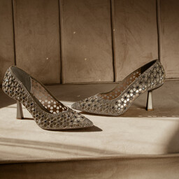 Szpilki z kryształkami - MENBUR AM73071 SREBRNE