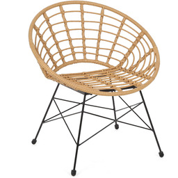 Krzesło technorattanowe Zanzibar Beige / Grey