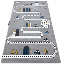 Dywan PETIT STREET ULICE szary 80x150 cm