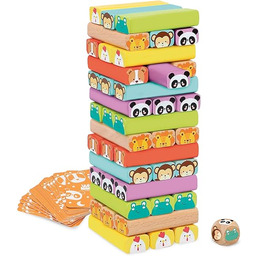 WOOMAX 46251 drewniana wieża, 52 części, brak koloru