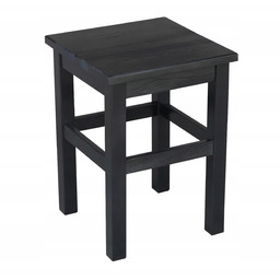 Taboret Kuchenny Stołek Prosty Nowoczesny czarny