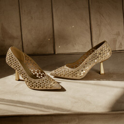 Szpilki z kryształkami - MENBUR AM73000 ZŁOTE