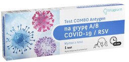 MILAPHARM Test COMBO Antygen na grypę A/B +COVID-19/RSV