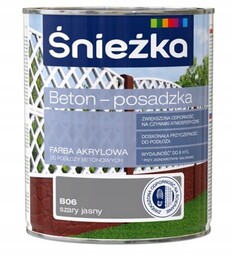 ŚNIEŻKA BETON POSADZKA AKRYLOWA FARBA DO BETONU B06
