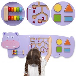 Viga Toys VIGA Tablica Sensoryczna Manipulacyjna Hipopotam Certyfikat