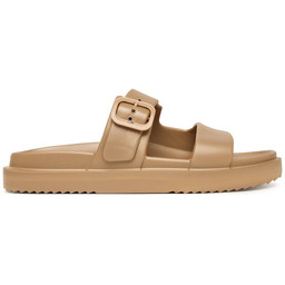 Klapki Tommy Hilfiger Double Strap FW0FW09114 Beżowy