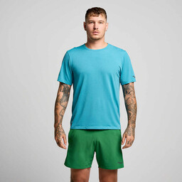 Saucony Koszulka męska Stopwatch Short Sleeve - Bayside