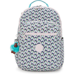 Kipling Seoul Duży Plecak, Geo Shell (Niebieski)