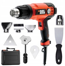 Opalarka 2000W 230V 645 °C akcesoria walizka Black