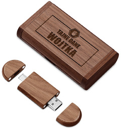 Pendrive drewniany z grawerem 64 GB w magnetycznym