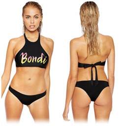 Strój Kąpielowy Dwuczęściowy Bikini, Wiązane Stringi, Rozmiar S