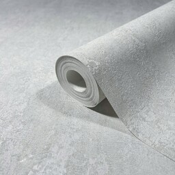 Szara Tapeta Imitująca Beton Przecierana Połyskująca
