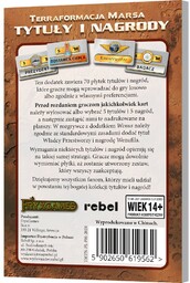 Terraformacja Marsa: Tytuły i nagrody