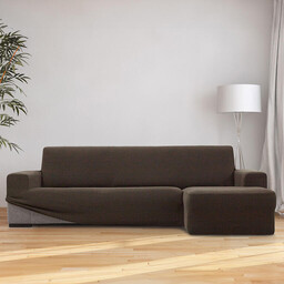 Nueva Textura Super streczowe pokrowce HARMONIA tytoniowe narożnik