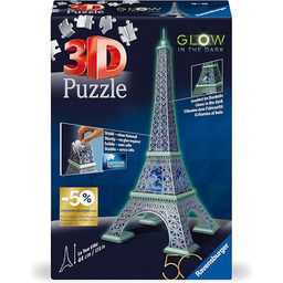 Ravensburger 3D Puzzle 11591 - Eiffelturm Glow-In-The-Dark Edition