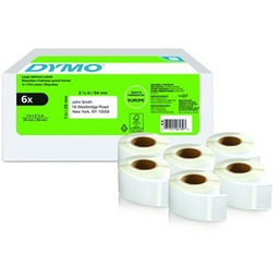 Dymo 2177564, 54mm x 25mm, białe etykiety papierowe