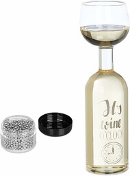 Relaxdays Szklanka do butelek XXL, pojemność 750 ml,