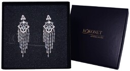 Kolczyki Ślubne Srebrne Diamenciki Swarovski Klasa