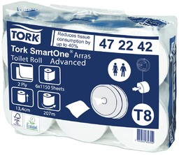 Dwuwarstwowy papier toaletowy w roli MAXI Tork SmartOne