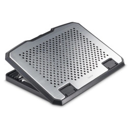 Hama 126807 Aluminium 13,3-15,6" Srebrno-czarny Podstawka chłodząca