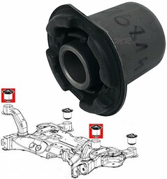 Tuleja kołyski silnika sanek zawieszenia przedniego PRZEDNIA Dodge