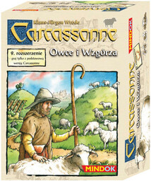 Carcassonne: Owce i wzgórza, gra planszowa, rozszerzenie, dodatek,