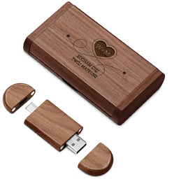 Pendrive drewniany z grawerem 64 GB w magnetycznym