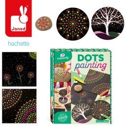Zestaw kreatywny Malowanie kropkami Dots painting I love