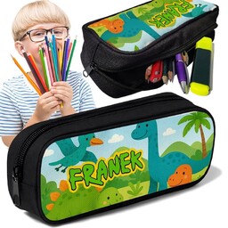 Piórnik TUBA + IMIĘ Dinozaury Świat Dino Personalizowany