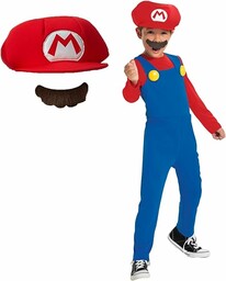 DISGUISE 115799L Super Mario kostium dla dzieci, czerwony,