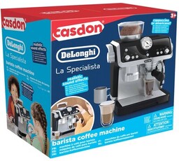 CASDON Zabawka ekspres do kawy DeLonghi ze spieniaczem