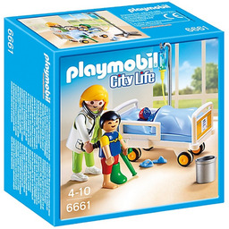 Playmobil City Life, klocki Lekarz przy łóżku chorego