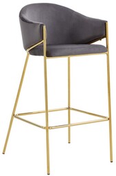 Hoker Glamour szary BC-02 welur OUTLET