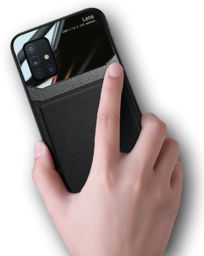 Etui Leather Glass do Samsung Galaxy A51 -
