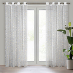 Firana z szampańskim marmurkowym wzorem FKAR-02