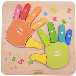 Masterkidz Edukacyjna Tabliczka Drewniana Liczenie Na Palcach