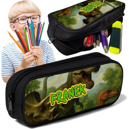 Piórnik TUBA z imieniem Dinozaury Świat Dinozaurów Personalizowany