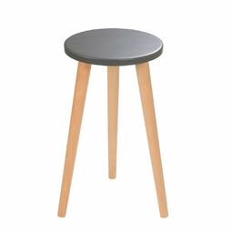 Taboret okrągły ze sklejki Dark Moon, Wykończenie nogi