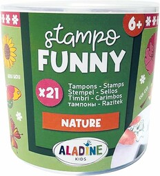 Aladine - Naturalna Pieczątka z czarnym tuszem -