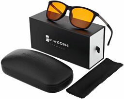 Polarzone Okulary do komputera blokujące w 100% niebieskie
