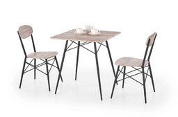 Zestaw kabir: stół z 2 krzesłami dąb san